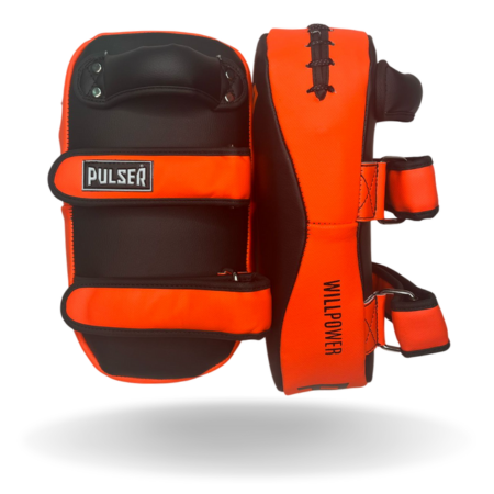 MANOPLA CHUTE PU PRETO/LARANJA