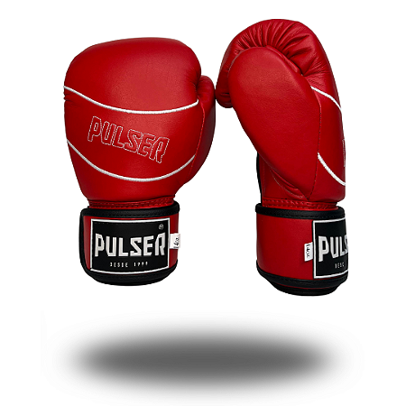 LUVA 14 OZ MICROFIBRA VERMELHO/BRANCO | ADOMA