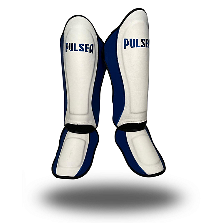 CANELEIRA COURO BORDADO AZUL/BRANCO | 30 MM