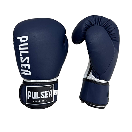 LUVA 16 OZ NEW MINIMAL AZUL MARINHO - MICROFIBRA - PRO 100