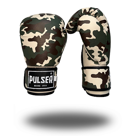 LUVA 14 OZ CAMUFLADA MICROFIBRA | PRO 100