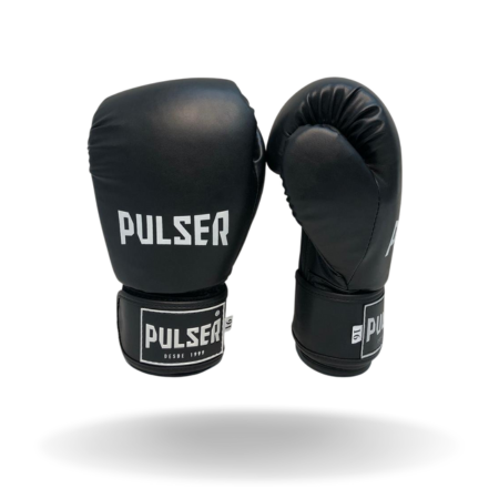 LUVA 12OZ PRETA MINIMALISTA PULSER BRANCO - PU