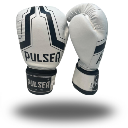 LUVA 12OZ BRANCO IRON PRETO - MICROFIBRA - PRO 100