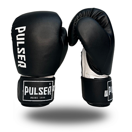 LUVA 10 OZ PU PRETO MINIMAL NOVO BRANCO | ADOMA