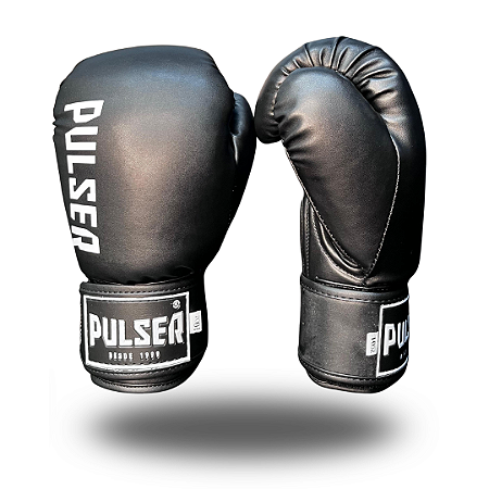 LUVA DE BOXE E MUAY THAI PRETO MINIMAL | ADOMA PU