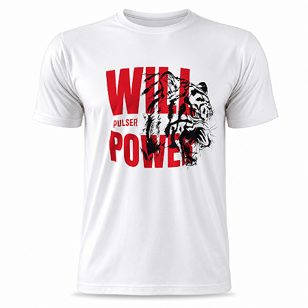 CAMISETA ESPORTIVA PULSER TIGRE BRANCO | JIMPY