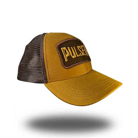 BONÉ TRUCKER PULSER AMARELO/MARROM