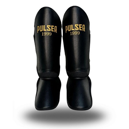 CANELEIRA DE MUAY THAI E KICKBOXING PRETO 1999 DOURADO | 20 MM PU