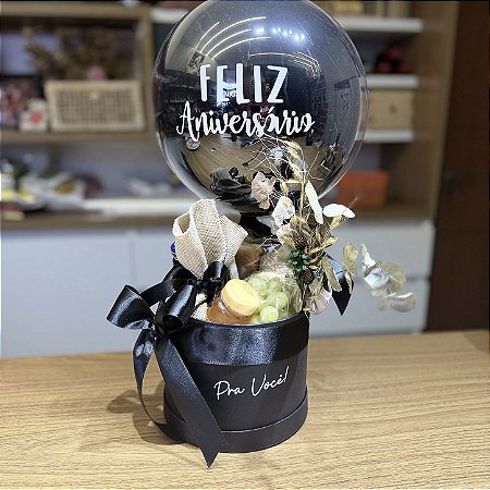 Café na caixa com Balão