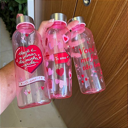 Garrafa de água frases variadas 580 ml