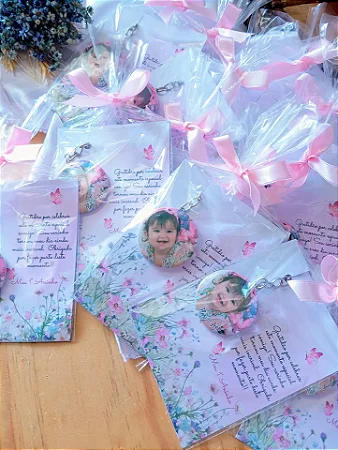 Chaveiro boton com cartão