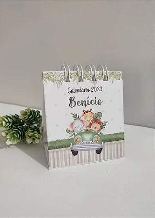 Mini calendário 8x7 cm