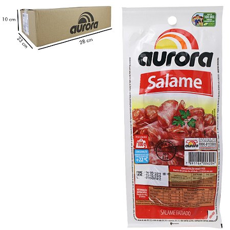 Salame Fatiado Aurora 100g