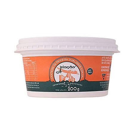 Manteiga Aviação Pote 200g Com Sal