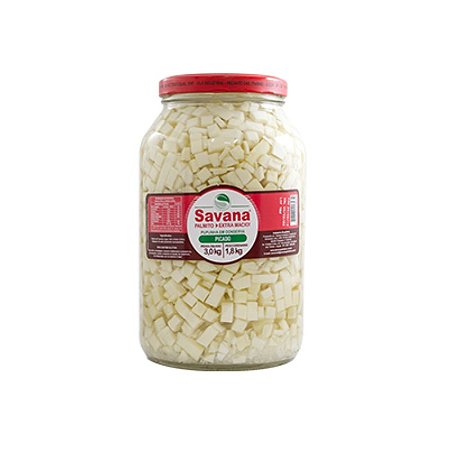 Palmito Picado Vidro Savana 1,8kg