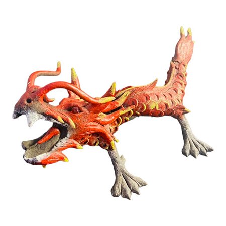 DRAGÃO CHINÊS FEITO EM  PAPEL MACHÊ