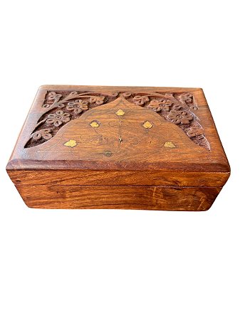 CAIXA MADEIRA INDIANA ARTESANAL