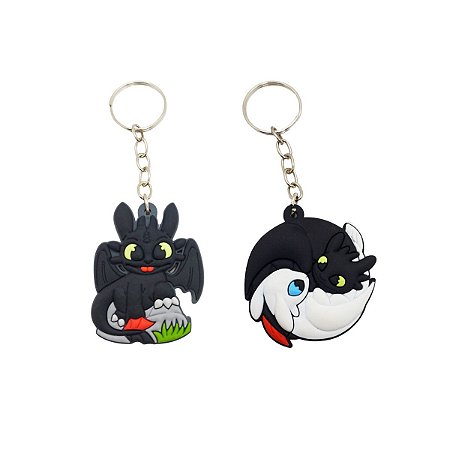 Chaveiros de Borracha Geek Dragão