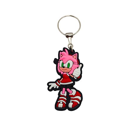 Chaveiro de Borracha Geek Amy Rose
