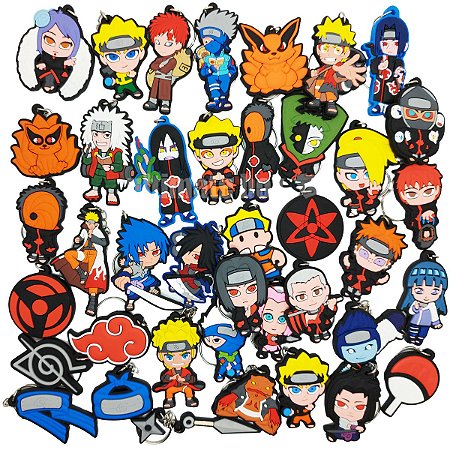 Chaveiros de Borracha Geek Naruto