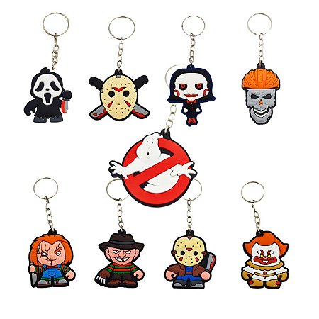 Chaveiros de Borracha Geek Turma do Terror