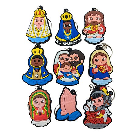 Chaveiros de Borracha Religioso
