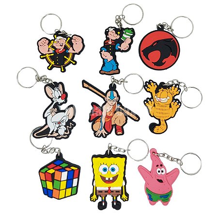 Chaveiros de Borracha Geek Diversos 4