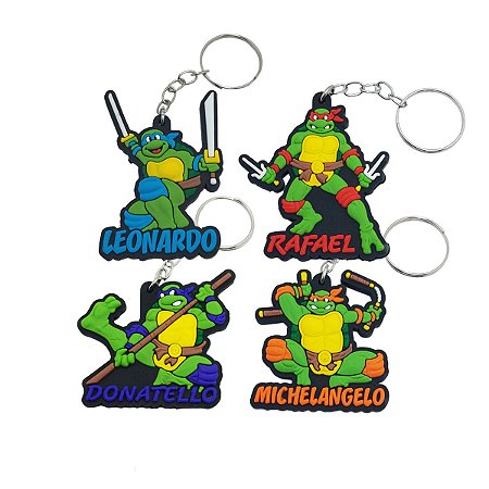 Chaveiros de Borracha Geek As Tartarugas Ninja II