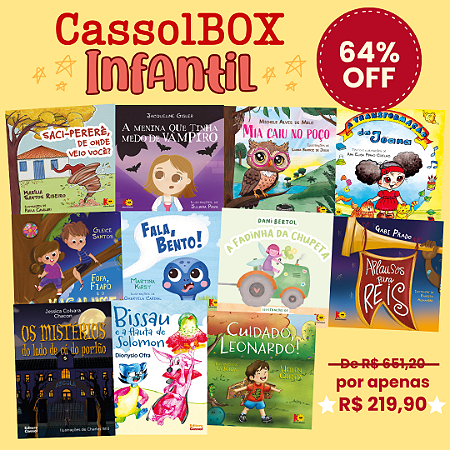 -- CassolBOX Infantil - 11 livros - Lançamentos 2025 - 64% OFF