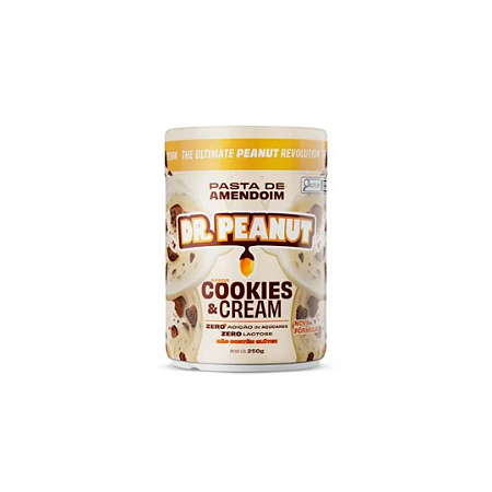 PASTA DE AMENDOIM MINI 250G - COOKIES & CREAN DR. PEANUT