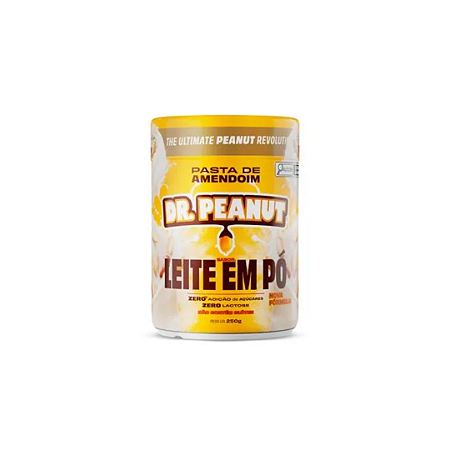 PASTA DE AMENDOIM MINI 250G - LEITE EM PÓ DR. PEANUT