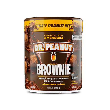 PASTA DE AMENDOIM 600G - BROWNIE DR. PEANUT