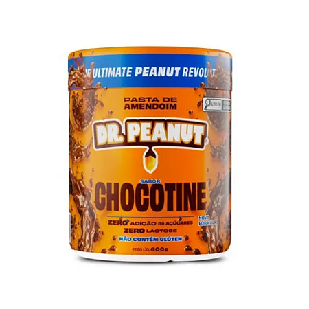 PASTA DE AMENDOIM 600G - CHOCOTINE DR. PEANUT