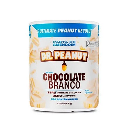 PASTA DE AMENDOIM 600G - CHOCOLATE BRANCO DR. PEANUT
