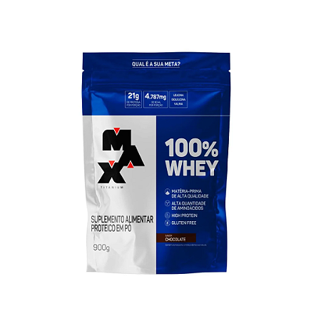 WHEY PROTEIN 100% 900G REFIL MAX TITANIUN