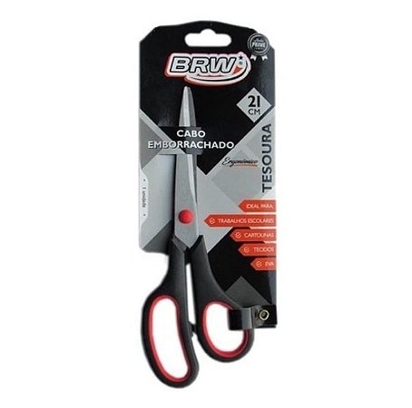 Tesoura Ergonômica 21cm BRW