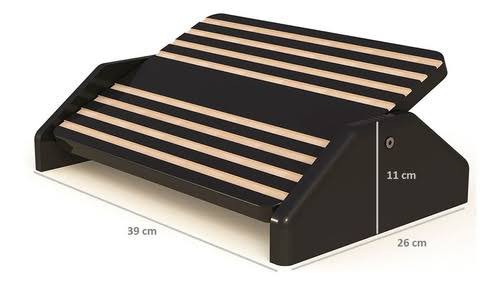 Apoio Ergonômico p/ pés MDF back piano - Souza