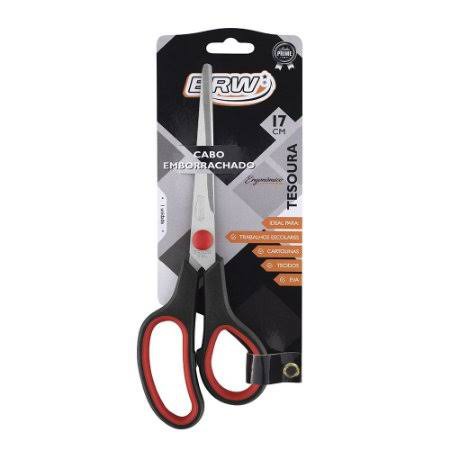 Tesoura Ergonômica 17cm BRW