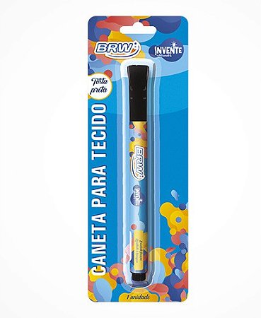 Caneta para tecido preta CA0020 BRW