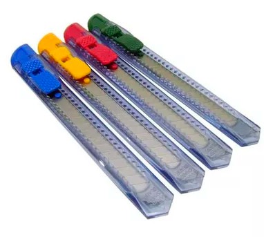 Estilete c/ trava 9mm cores diversas CIS