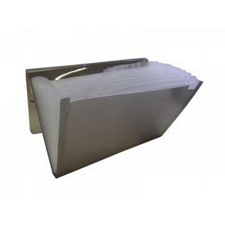 PASTA SANFONADA A4 230X38X330MM C/ 12 DIV FUME POLIBRAS