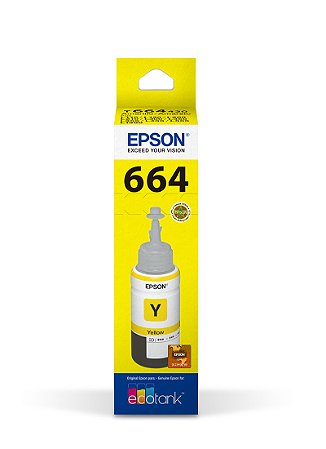 GARRAFA DE TINTA EPSON T664420 AMARELO 70ML