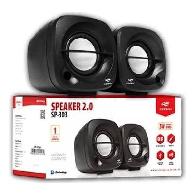 CAIXA DE SOM C3TECH SP303BK 3W USB PRETO