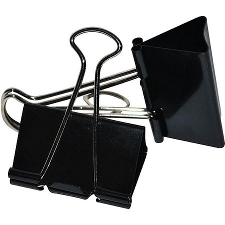 PRENDEDOR DE PAPEL JOCAR BINDER 41MM PRETO 24UN LEONORA