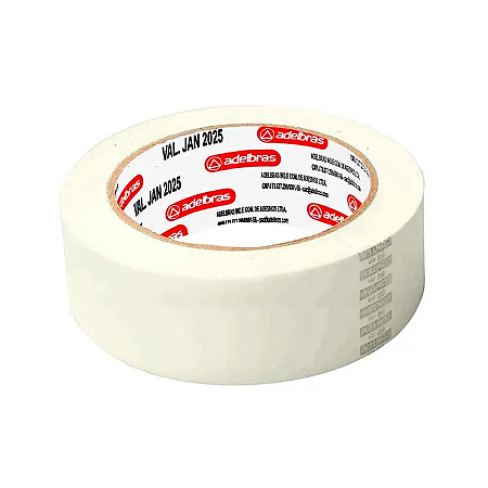 FITA ADESIVA CREPE 36mm x 50m PCT ADELBRAS