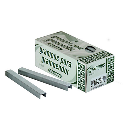 GRAMPO GALVANIZADO 23/10 CX C/ 5.000 UNI ACC
