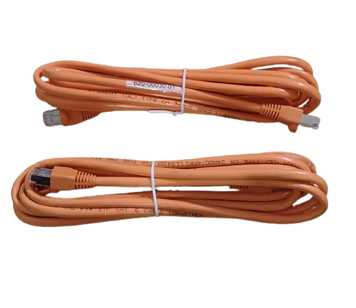 Cabo De Rede Crossover Rj-45 Cat 6 Laranja 3 Mts