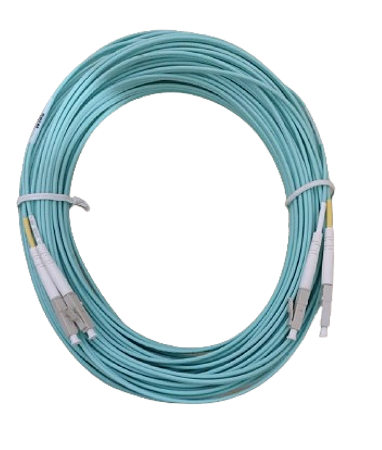 Cordão Óptico Lc/upc-lc/upc Mm 0m3 Duplex Lszh Aqua 20m