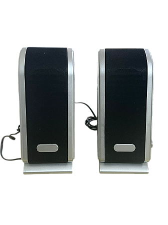 Caixa de Som para Computador 2.0 P2 USB com Controle de Volume