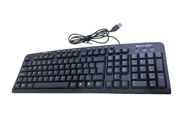 Teclado Multilaser USB ABNT2 – Padrão Brasileiro